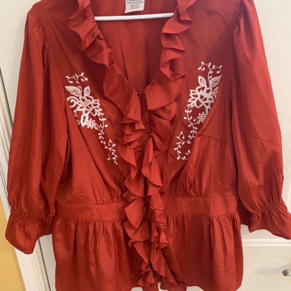 Ruffled blouse